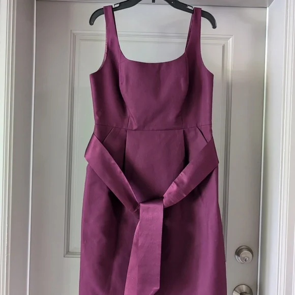 j crew purple dress Cap-sleeve Sheath Dress For Women